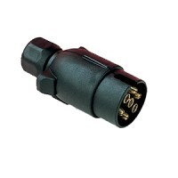 Vtikač 7 polni, plastičen, črn, ST7120, jokon